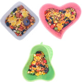 Maxbell 1 Pair Small Ceramic Bowl Pet Hamster Rabbit Feeding Bowl Pear_Green