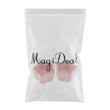 Maxbell 1 Pair Small Ceramic Bowl Pet Hamster Rabbit Feeding Bowl Pink_Star