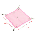 Maxbell 2 Pack Small Pet Grid Hammock Toy Nest Hanging Bed Hamster Hammock  Pink