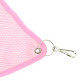 Maxbell 2 Pack Small Pet Grid Hammock Toy Nest Hanging Bed Hamster Hammock  Pink