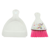 Maxbell Hand Broom and Dustpan Mini Dustpan Brush Nesting Tiny Clean Broom for Pets