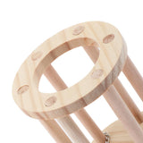 Maxbell Hay Feeder Rack Rabbit Natural Wooden Hay Manger Food Dispenser