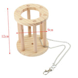 Maxbell Hay Feeder Rack Rabbit Natural Wooden Hay Manger Food Dispenser