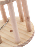 Maxbell Hay Feeder Rack Rabbit Natural Wooden Hay Manger Food Dispenser