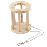 Maxbell Hay Feeder Rack Rabbit Natural Wooden Hay Manger Food Dispenser