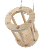 Maxbell Hay Feeder Rack Rabbit Natural Wooden Hay Manger Food Dispenser