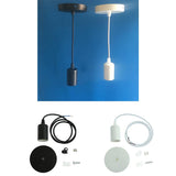 Maxbell 1 Pc Ceiling Lamp / Pendant Light Holder for E27 Screw-type Bulb Light Black