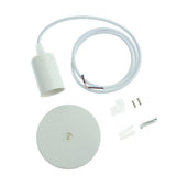 Maxbell 1 Pc Ceiling Lamp / Pendant Light Holder for E27 Screw-type Bulb Light White