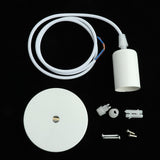Maxbell 1 Pc Ceiling Lamp / Pendant Light Holder for E27 Screw-type Bulb Light White