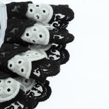 Maxbell Cat Bandana Collar Cat Dog Lace Bibs Scarf Collar Puppy Neck Bandana Black