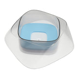 Maxbell Pet Dog Not Wet Mouth Splashing Floating Bowl Stainless Steel Dog Dish Blue