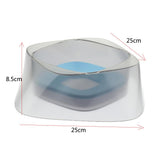 Maxbell Pet Dog Not Wet Mouth Splashing Floating Bowl Stainless Steel Dog Dish Blue