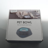 Maxbell Pet Dog Not Wet Mouth Splashing Floating Bowl Stainless Steel Dog Dish Blue