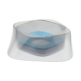 Maxbell Pet Dog Not Wet Mouth Splashing Floating Bowl Stainless Steel Dog Dish Blue