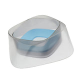 Maxbell Pet Dog Not Wet Mouth Splashing Floating Bowl Stainless Steel Dog Dish Blue
