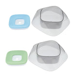 Maxbell Pet Dog Not Wet Mouth Splashing Floating Bowl Stainless Steel Dog Dish Blue