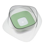Maxbell Pet Dog Not Wet Mouth Splashing Floating Bowl Stainless Steel Dog Dish Green