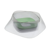 Maxbell Pet Dog Not Wet Mouth Splashing Floating Bowl Stainless Steel Dog Dish Green
