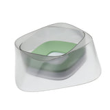 Maxbell Pet Dog Not Wet Mouth Splashing Floating Bowl Stainless Steel Dog Dish Green