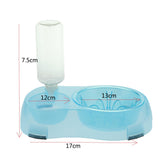 Maxbell Pet Food Water Feeder Pet Automatic Waterer Dog Cat Water Food Bowl Blue L