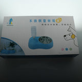 Maxbell Pet Food Water Feeder Pet Automatic Waterer Dog Cat Water Food Bowl Blue L