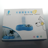 Maxbell Pet Food Water Feeder Pet Automatic Waterer Dog Cat Water Food Bowl Pink S