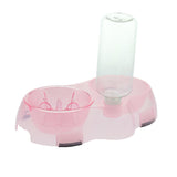 Maxbell Pet Food Water Feeder Pet Automatic Waterer Dog Cat Water Food Bowl Pink S