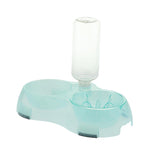 Maxbell Pet Food Water Feeder Pet Automatic Waterer Dog Cat Water Food Bowl Green S