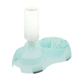 Maxbell Pet Food Water Feeder Pet Automatic Waterer Dog Cat Water Food Bowl Green S