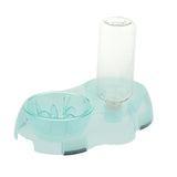 Maxbell Pet Food Water Feeder Pet Automatic Waterer Dog Cat Water Food Bowl Green S