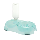 Maxbell Pet Food Water Feeder Pet Automatic Waterer Dog Cat Water Food Bowl Green L