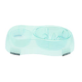 Maxbell Pet Food Water Feeder Pet Automatic Waterer Dog Cat Water Food Bowl Green L