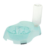Maxbell Pet Food Water Feeder Pet Automatic Waterer Dog Cat Water Food Bowl Green L