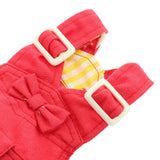 Max Fashionable Pet Dog Jeans Clothes Pet Dog Apparel Dogs Vintage Vest  Red M