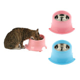 Maxbell Pet Protect Cervical Leak-proof Dog Food Bowl Stainless Steel Dog Bowl Pink