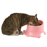 Maxbell Pet Protect Cervical Leak-proof Dog Food Bowl Stainless Steel Dog Bowl Pink