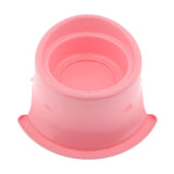 Maxbell Pet Protect Cervical Leak-proof Dog Food Bowl Stainless Steel Dog Bowl Pink