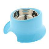 Maxbell Pet Protect Cervical Leak-proof Dog Food Bowl Stainless Steel Dog Bowl Blue