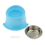 Maxbell Pet Protect Cervical Leak-proof Dog Food Bowl Stainless Steel Dog Bowl Blue