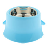 Maxbell Pet Protect Cervical Leak-proof Dog Food Bowl Stainless Steel Dog Bowl Blue