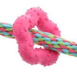 Maxbell Pet Dog Cotton Rope Rubber Toy Pet Puppy Training Play Stuff Dog Chew Toy