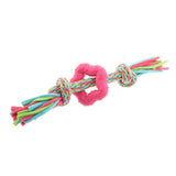 Maxbell Pet Dog Cotton Rope Rubber Toy Pet Puppy Training Play Stuff Dog Chew Toy