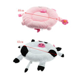 Maxbell 1 Pc Cute Animal Shape Pets Cat Dog Puppy Cushion Bed Plush Sleeping Mat Cow