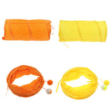 Max 1 Pc Pet Cat Kitty Collapsible Tunnel Toy Cat Pop Up Tunnel Tent Toy Yellow