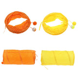 Max 1 Pc Pet Cat Kitty Collapsible Tunnel Toy Cat Pop Up Tunnel Tent Toy Yellow