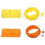Max 1 Pc Pet Cat Kitty Collapsible Tunnel Toy Cat Pop Up Tunnel Tent Toy Yellow