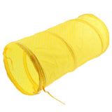 Max 1 Pc Pet Cat Kitty Collapsible Tunnel Toy Cat Pop Up Tunnel Tent Toy Yellow