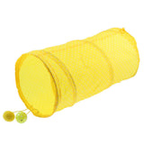 Max 1 Pc Pet Cat Kitty Collapsible Tunnel Toy Cat Pop Up Tunnel Tent Toy Yellow