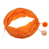 Max 1 Pc Pet Cat Kitty Collapsible Tunnel Toy Cat Pop Up Tunnel Tent Toy Orange