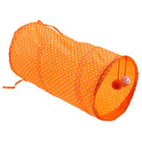 Max 1 Pc Pet Cat Kitty Collapsible Tunnel Toy Cat Pop Up Tunnel Tent Toy Orange
